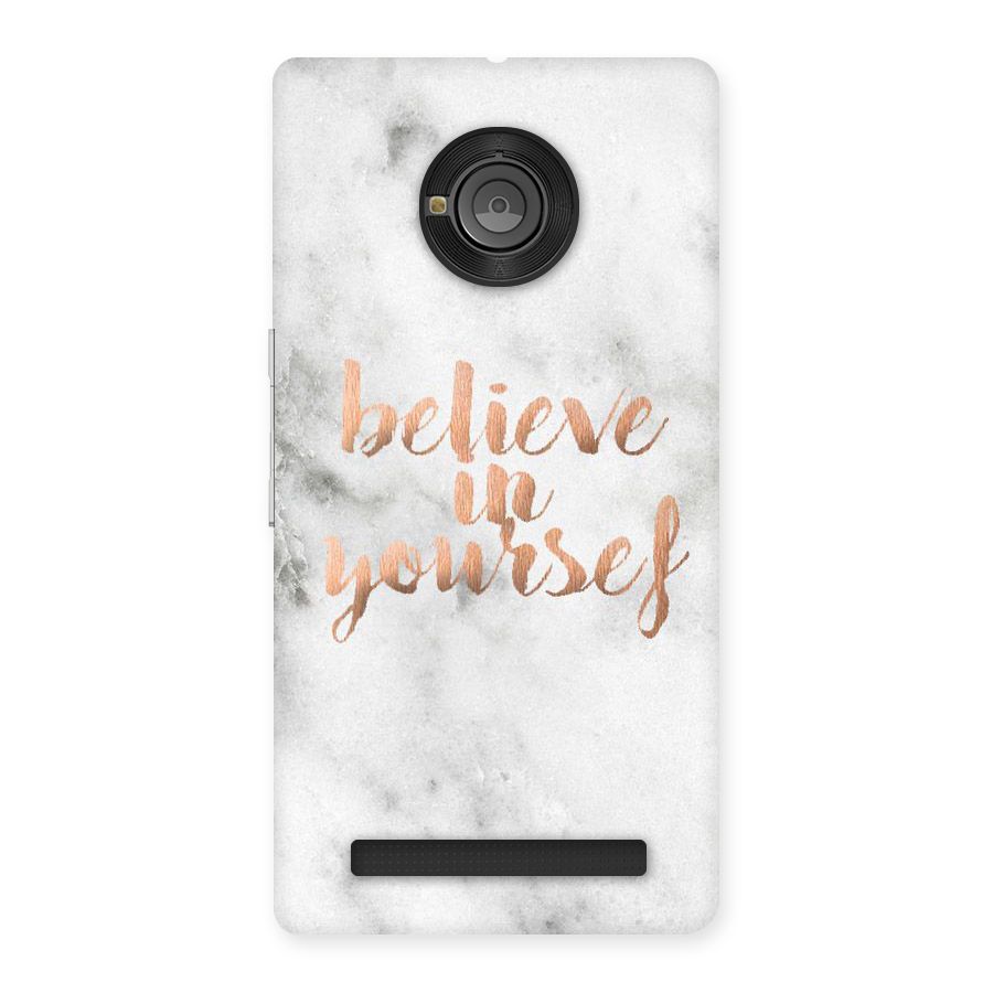 Believe in Yourself Back Case for Yu Yunique