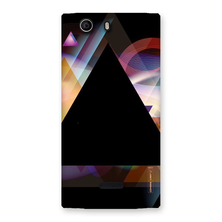 Triangle Black Abstract Back Case for Canvas Nitro 2 E311