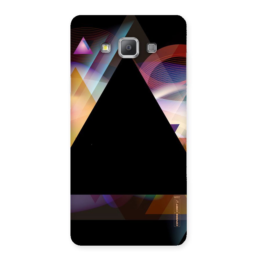 Triangle Black Abstract Back Case for Galaxy A7