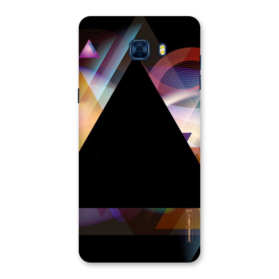 Triangle Black Abstract Back Case for Galaxy C7 Pro