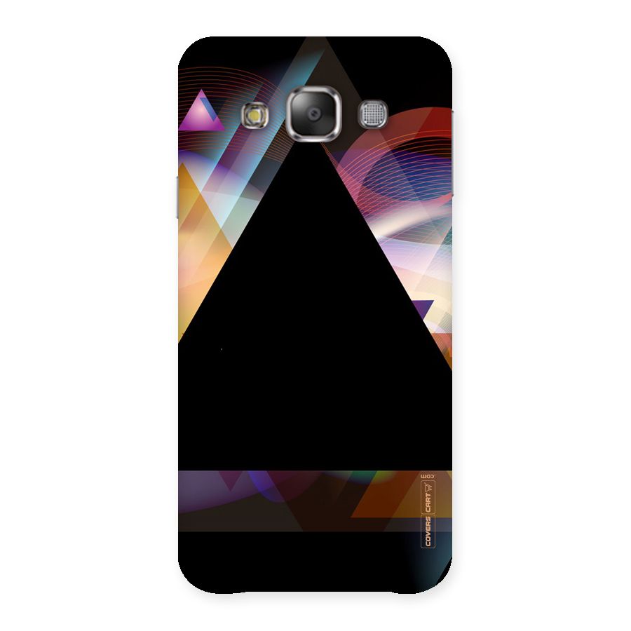 Triangle Black Abstract Back Case for Galaxy E7