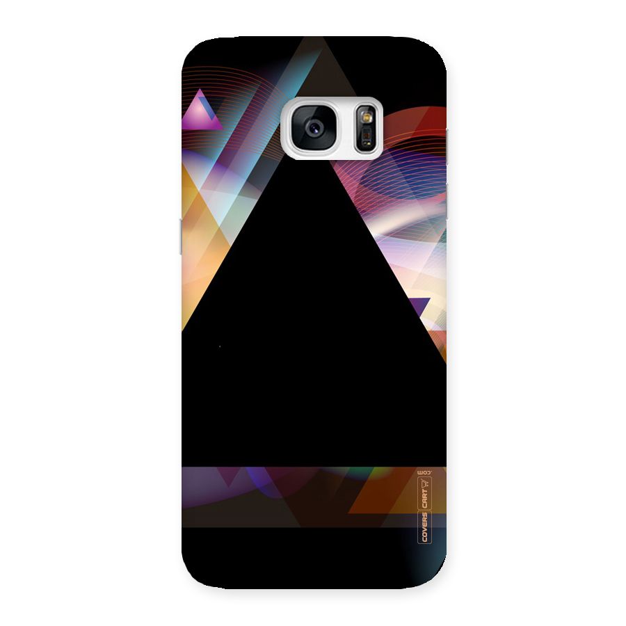 Triangle Black Abstract Back Case for Galaxy S7 Edge