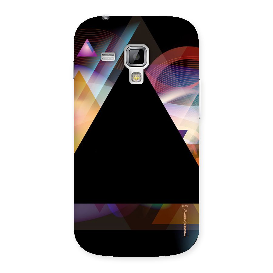 Triangle Black Abstract Back Case for Galaxy S Duos