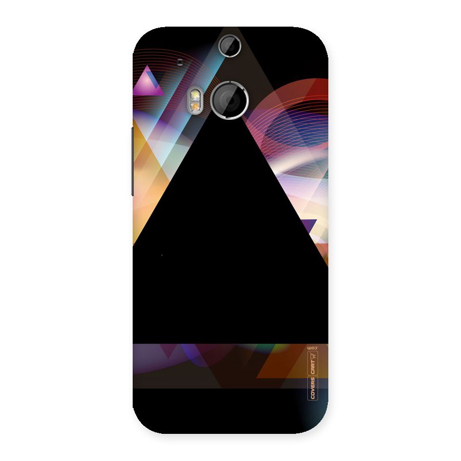 Triangle Black Abstract Back Case for HTC One M8