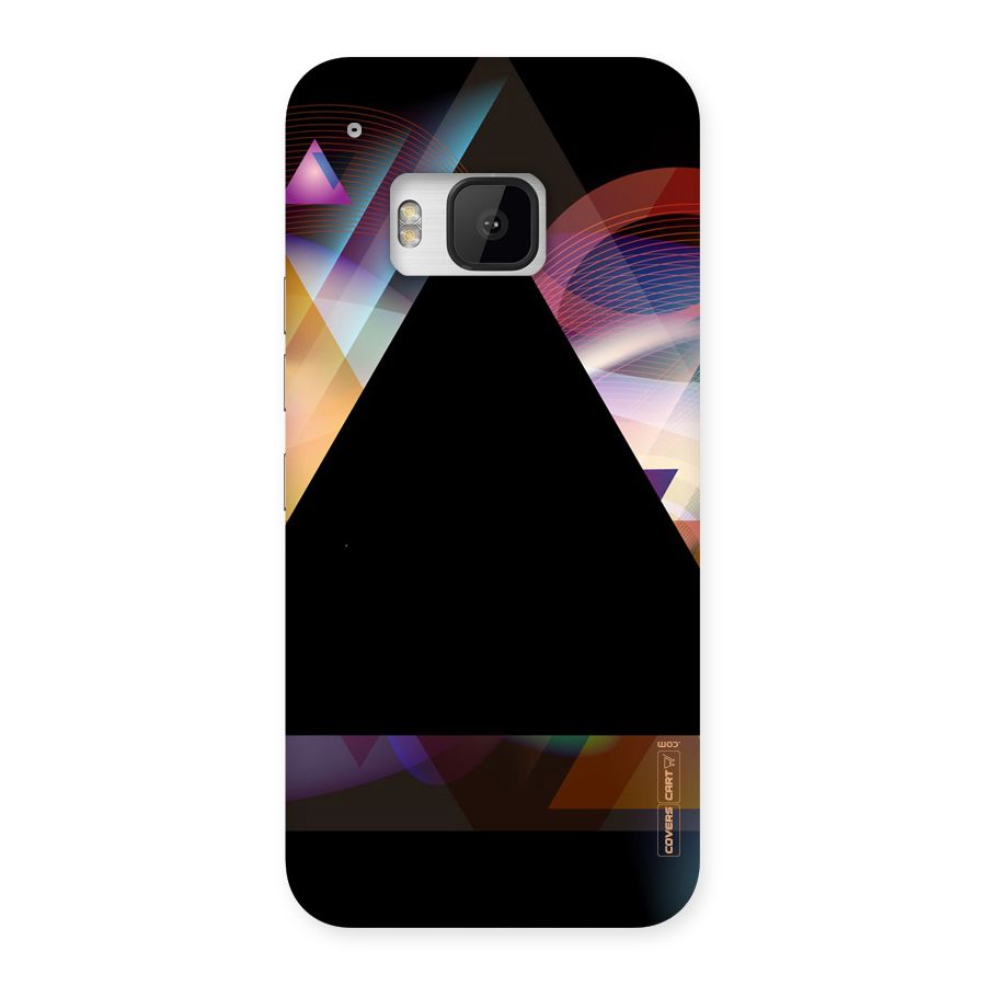 Triangle Black Abstract Back Case for HTC One M9