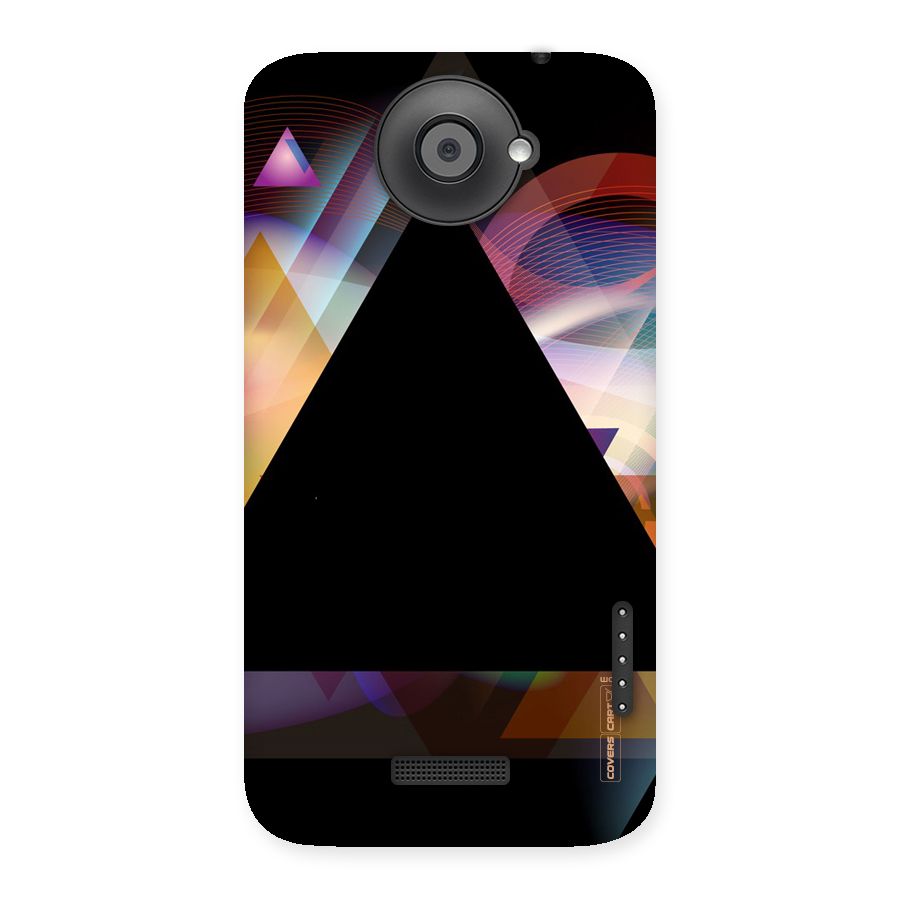 Triangle Black Abstract Back Case for HTC One X