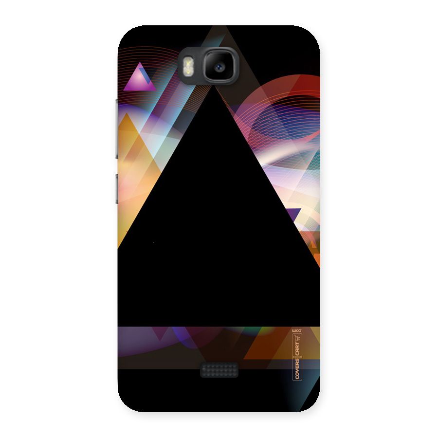 Triangle Black Abstract Back Case for Honor Bee
