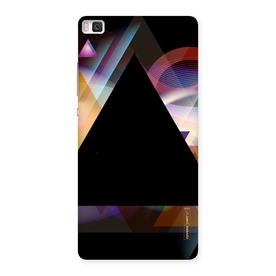 Triangle Black Abstract Back Case for Huawei P8