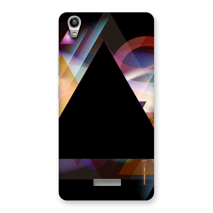 Triangle Black Abstract Back Case for Lava-Pixel-V1