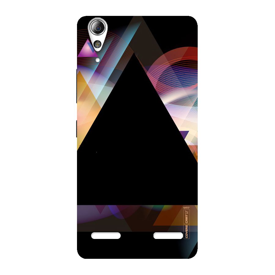 Triangle Black Abstract Back Case for Lenovo A6000 Plus