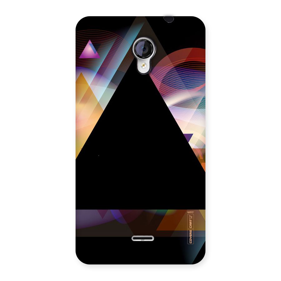 Triangle Black Abstract Back Case for Micromax Unite 2 A106