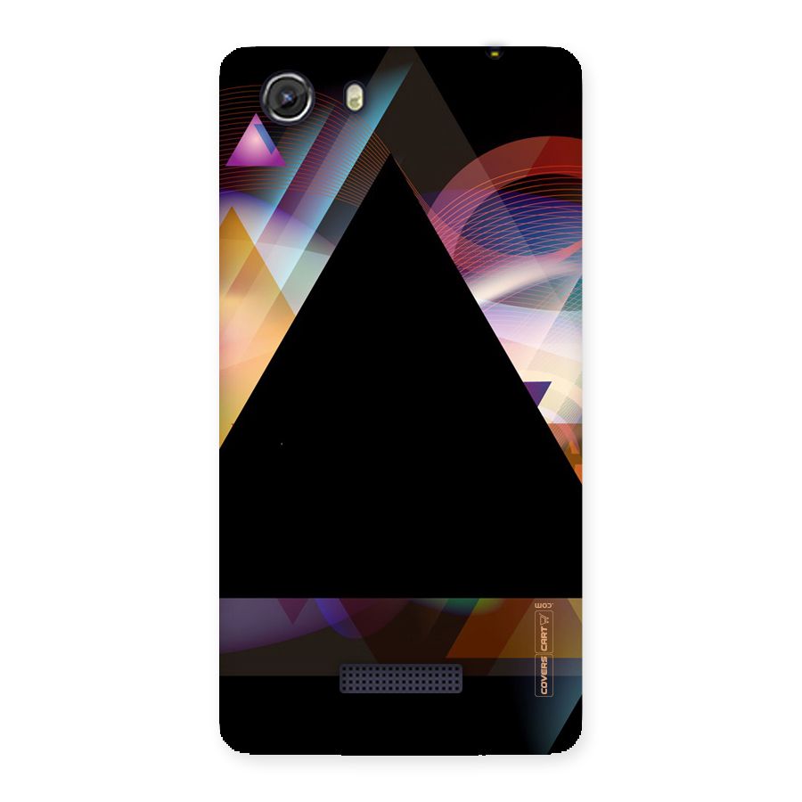 Triangle Black Abstract Back Case for Micromax Unite 3