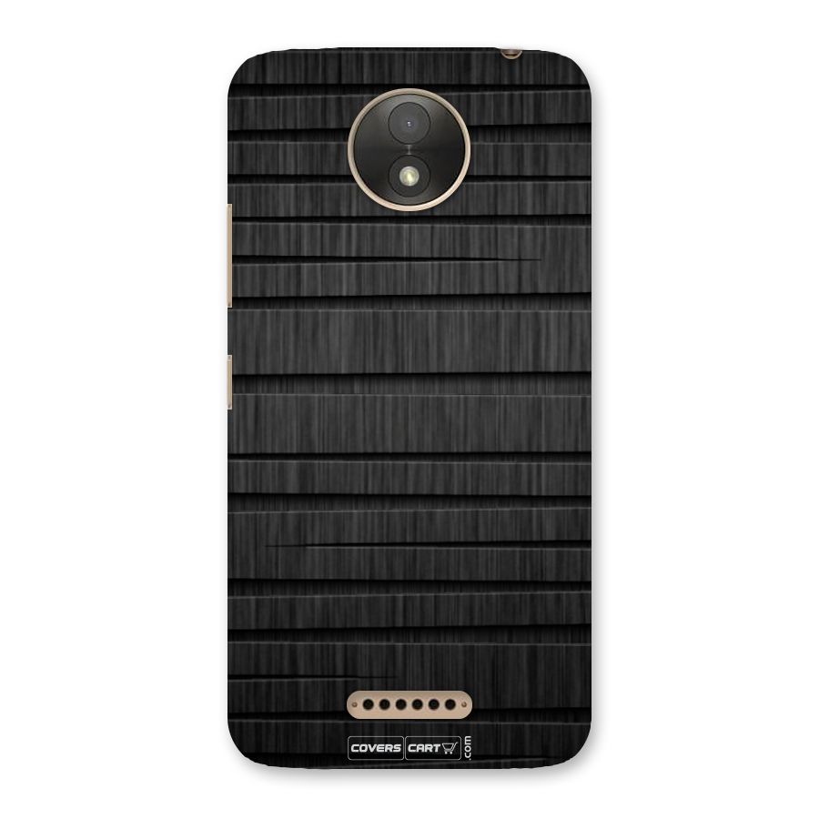 Black Abstract Back Case for Moto C Plus