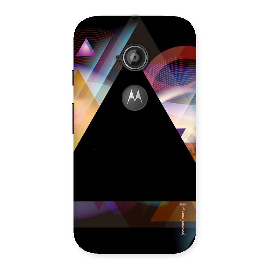 Triangle Black Abstract Back Case for Moto E 2nd Gen