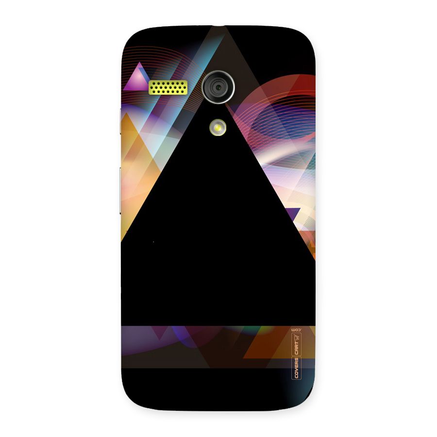 Triangle Black Abstract Back Case for Moto G