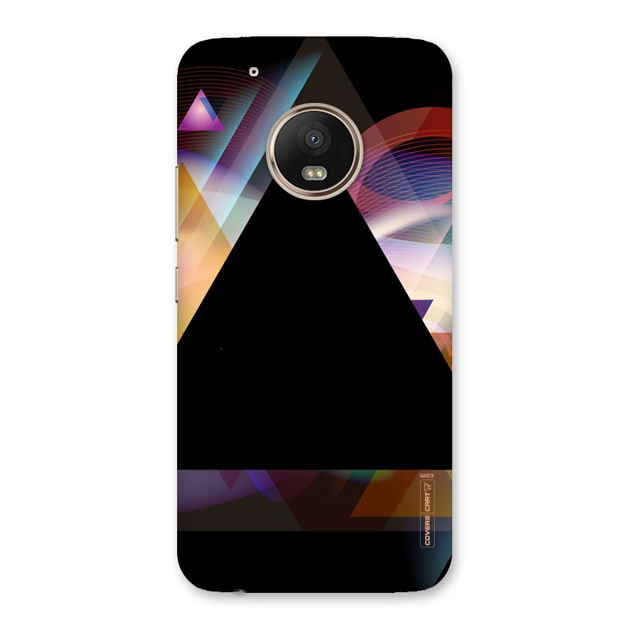 Triangle Black Abstract Back Case for Moto G5 Plus