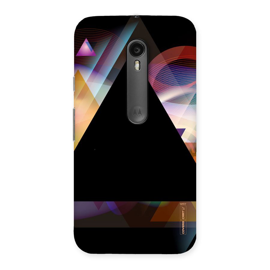 Triangle Black Abstract Back Case for Moto G Turbo
