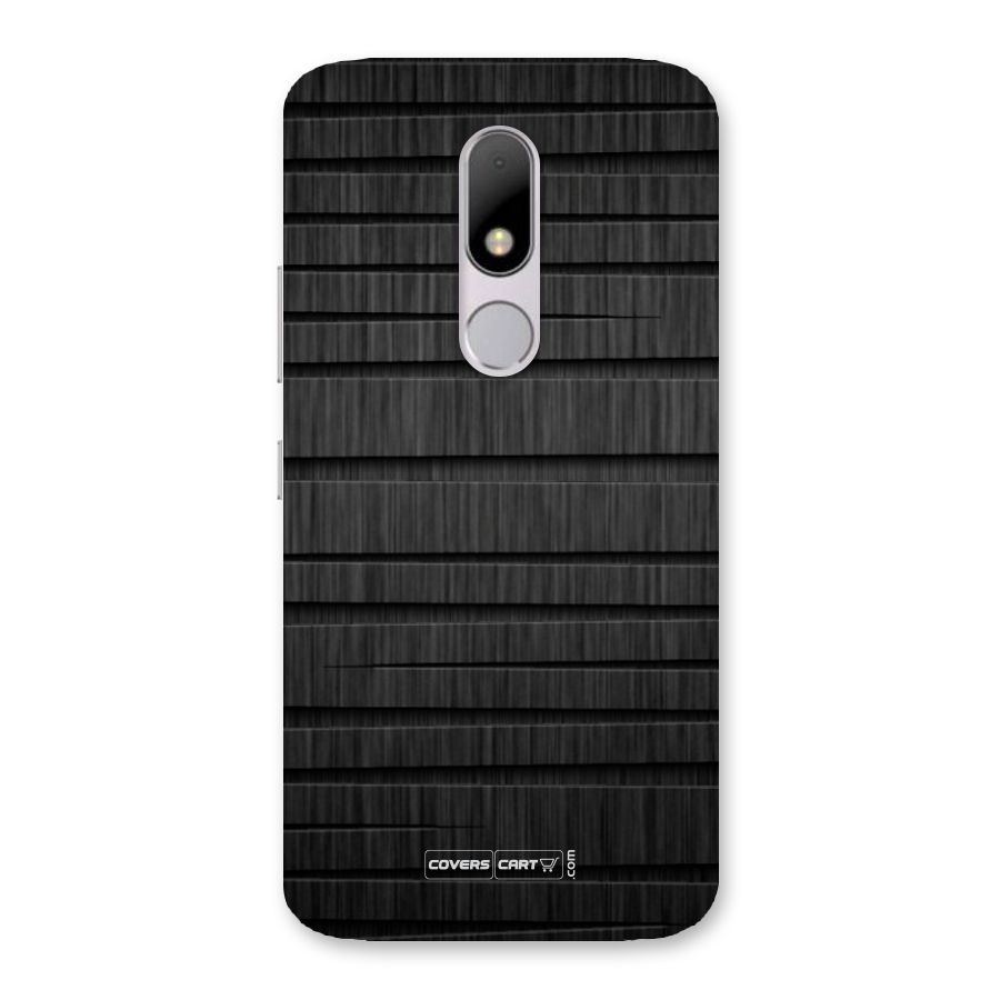 Black Abstract Back Case for Moto M