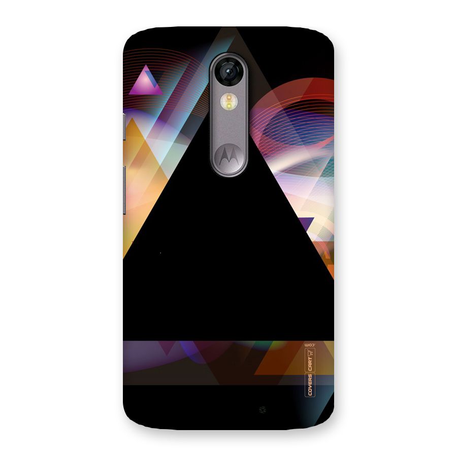 Triangle Black Abstract Back Case for Moto X Force