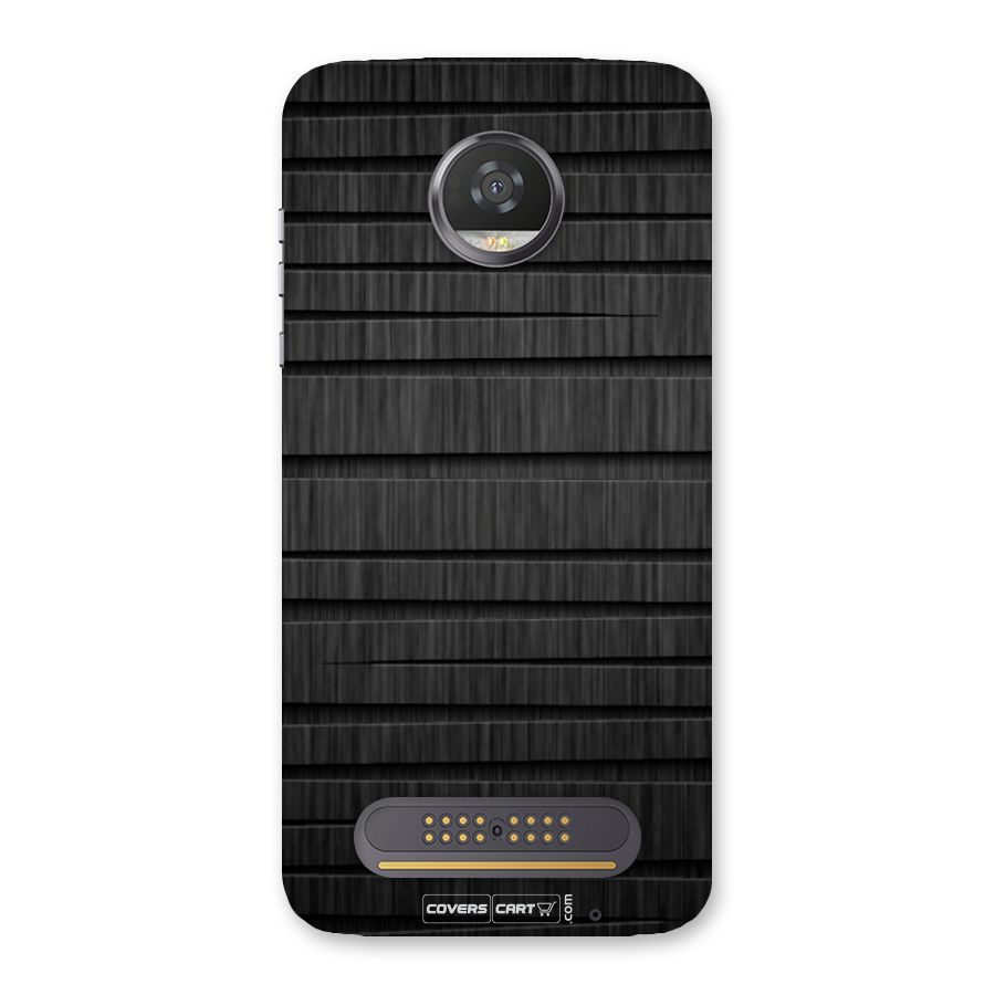 Black Abstract Back Case for Moto Z2 Play