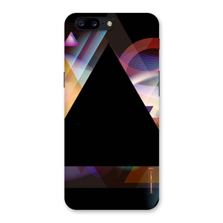 Black Abstract Back Case for OnePlus 5