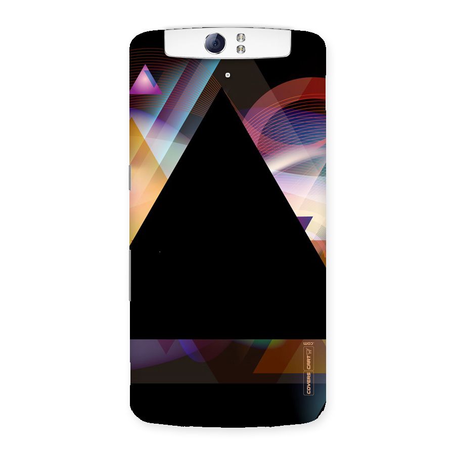 Triangle Black Abstract Back Case for Oppo N1