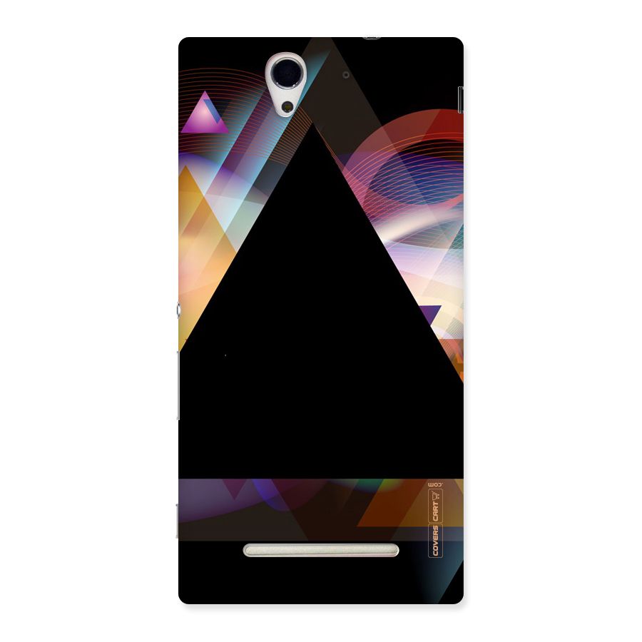 Triangle Black Abstract Back Case for Sony Xperia C3