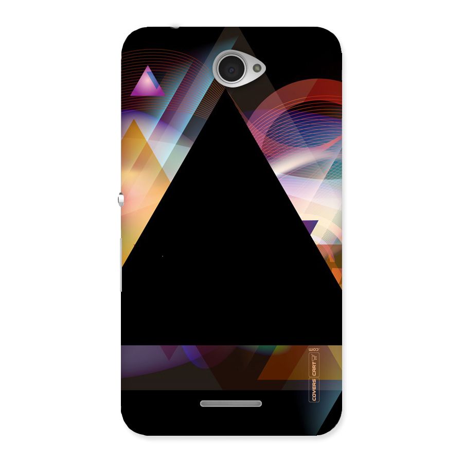 Triangle Black Abstract Back Case for Sony Xperia E4