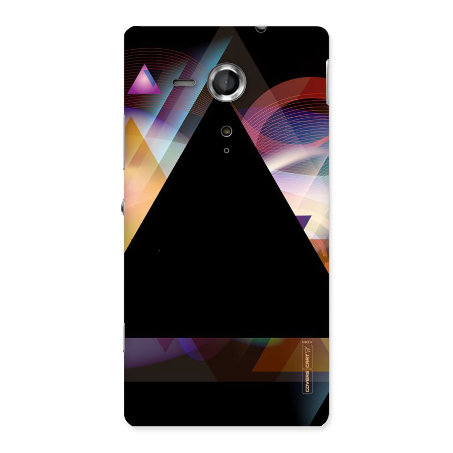 Triangle Black Abstract Back Case for Sony Xperia SP