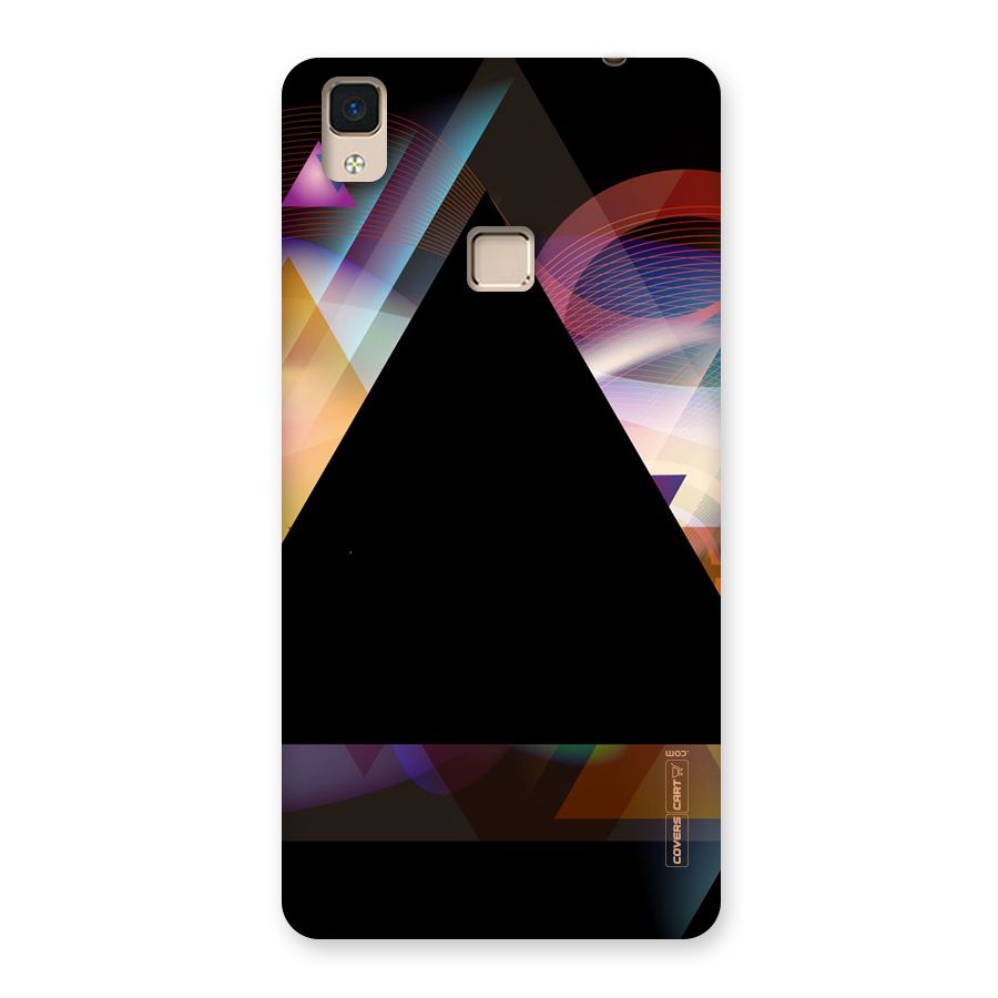 Triangle Black Abstract Back Case for V3 Max