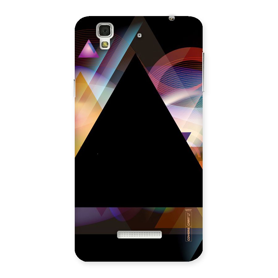 Triangle Black Abstract Back Case for YU Yureka Plus
