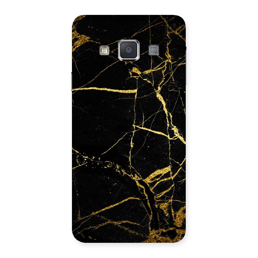 Black And Gold Design Back Case for Galaxy A3