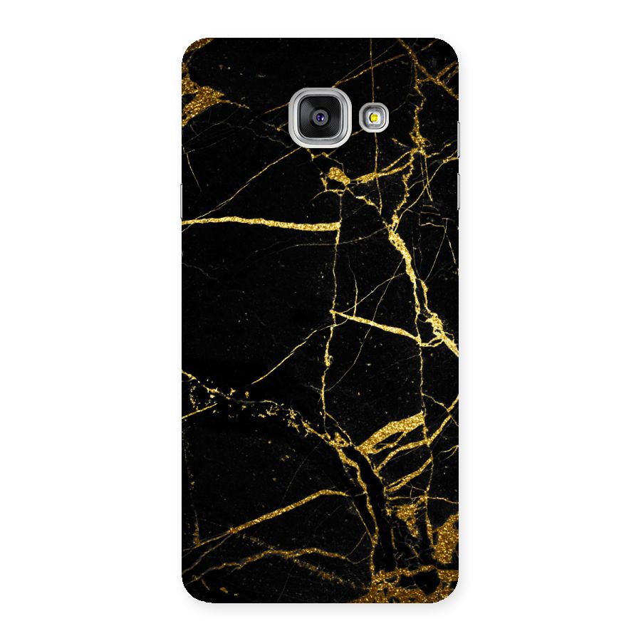 Black And Gold Design Back Case for Galaxy A7 2016