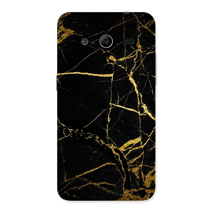 Black And Gold Design Back Case for Galaxy Core 2