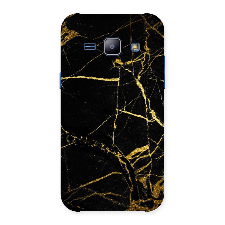 Black And Gold Design Back Case for Galaxy J1