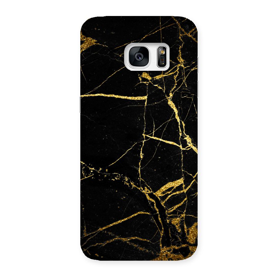 Black And Gold Design Back Case for Galaxy S7 Edge