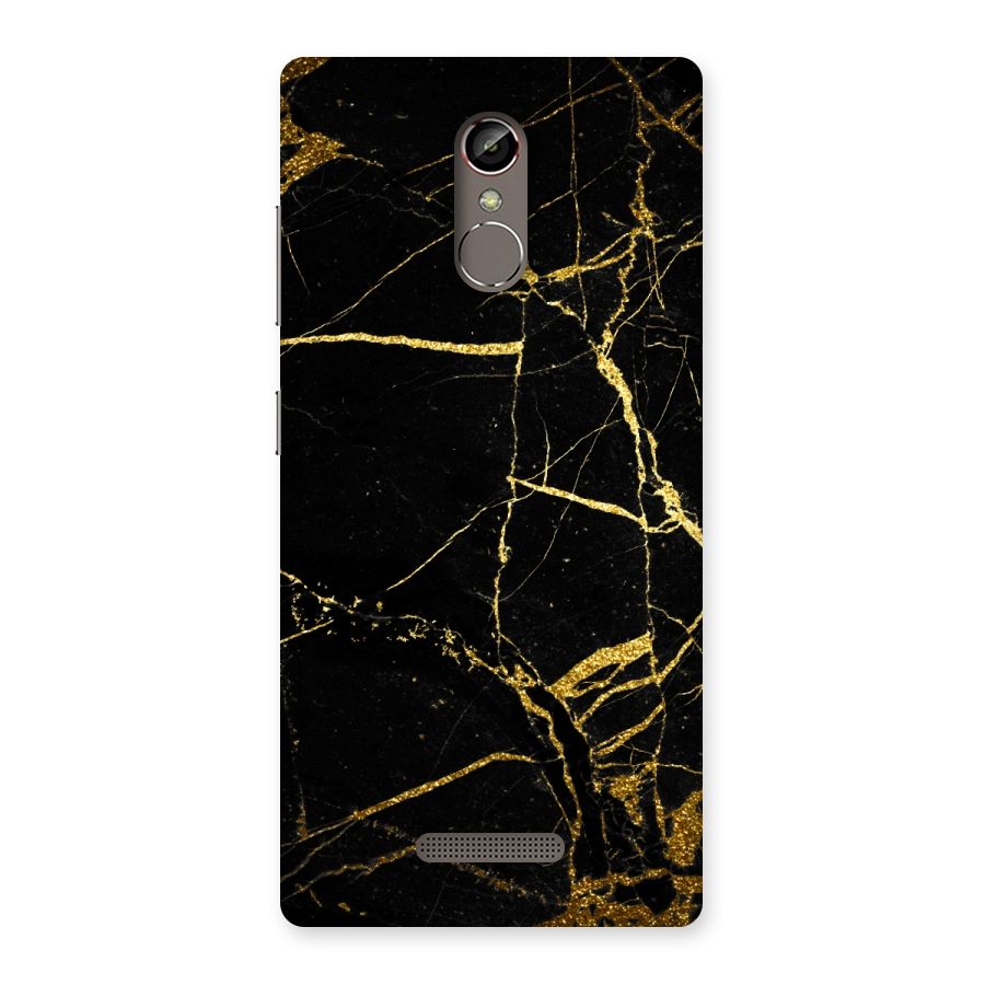 Black And Gold Design Back Case for Gionee S6s