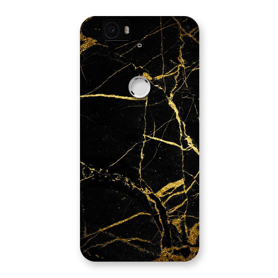 Black And Gold Design Back Case for Google Nexus-6P