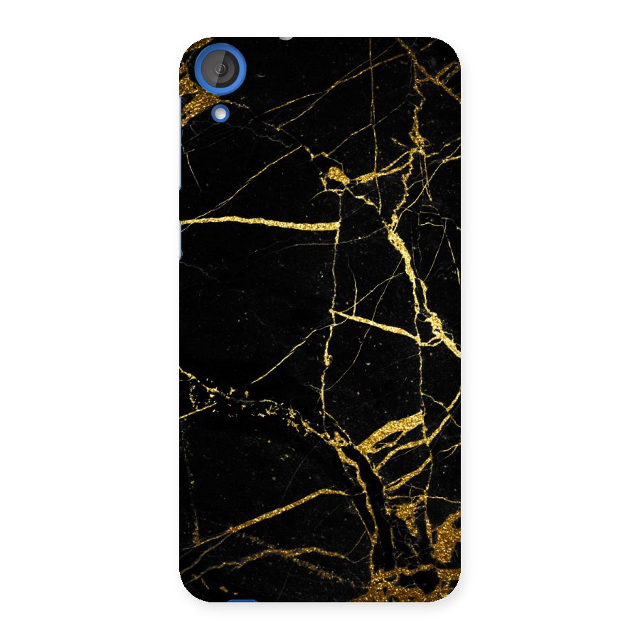 Black And Gold Design Back Case for HTC Desire 820