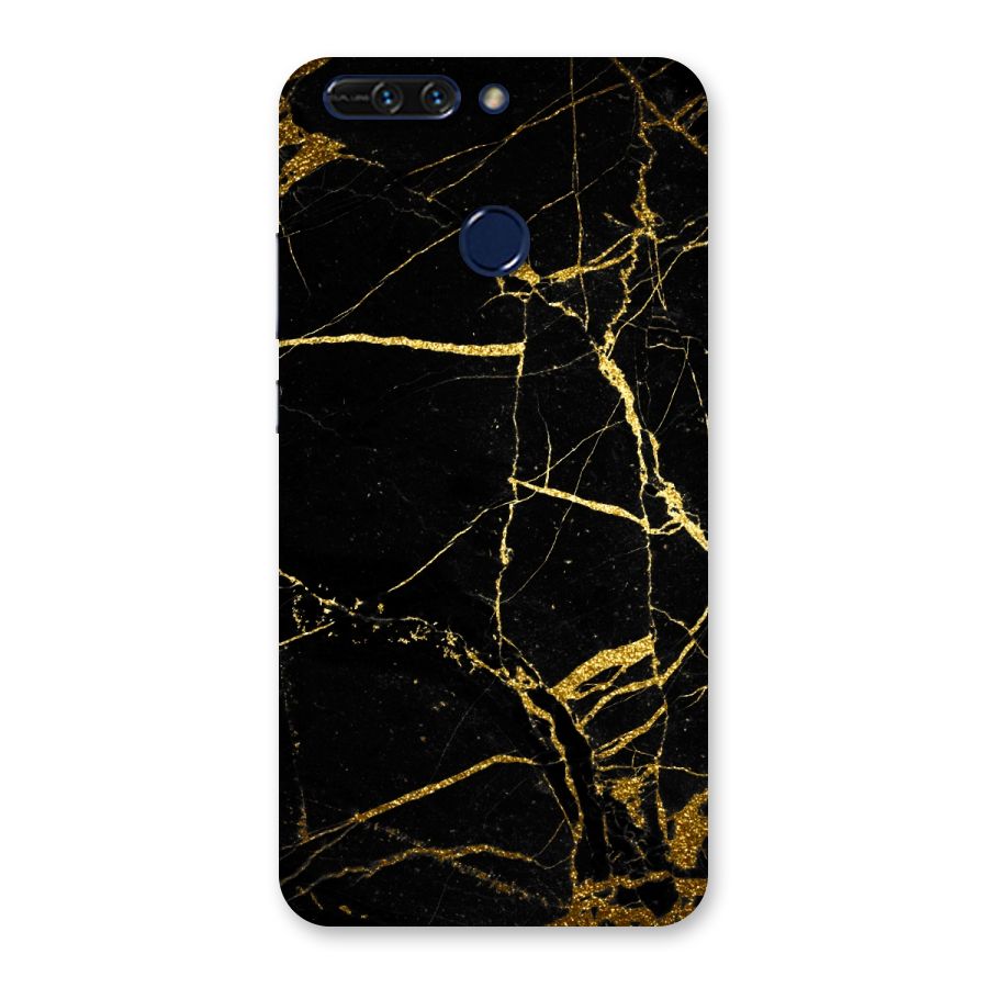 Black And Gold Design Back Case for Honor 8 Pro