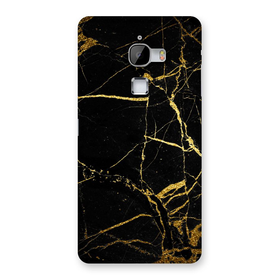 Black And Gold Design Back Case for LeTv Le Max