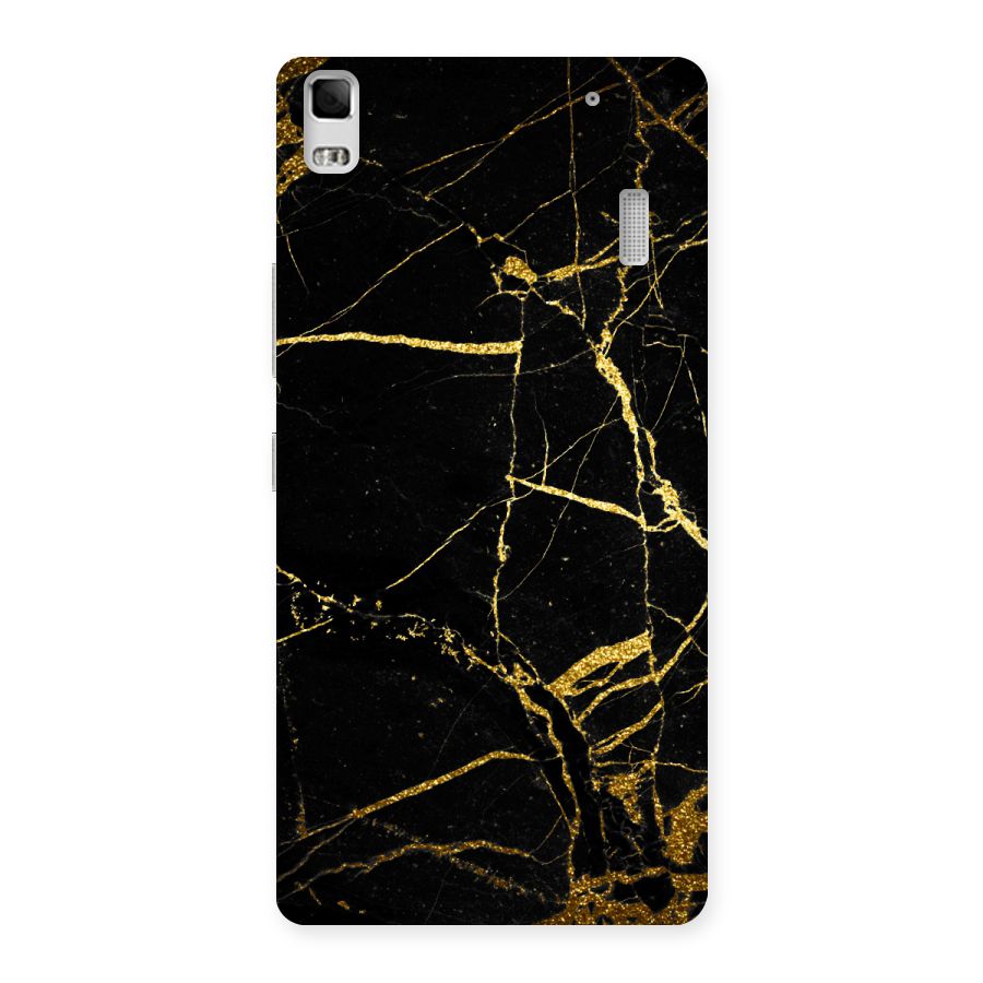 Black And Gold Design Back Case for Lenovo A7000