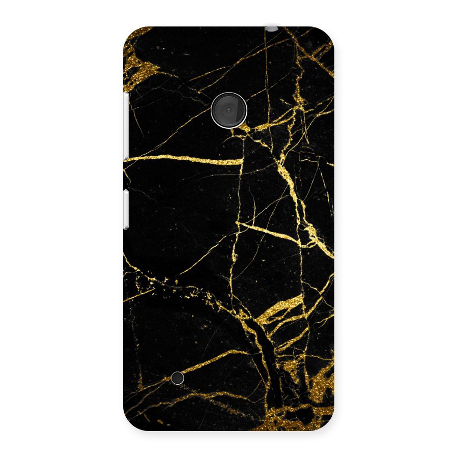 Black And Gold Design Back Case for Lumia 530