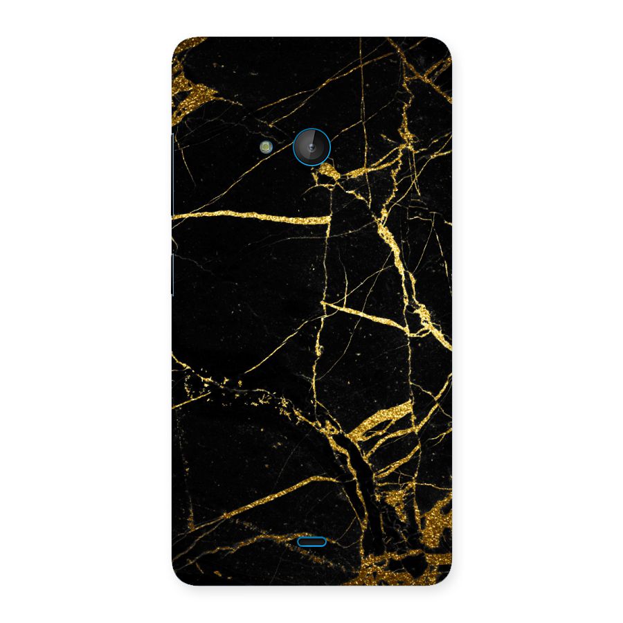 Black And Gold Design Back Case for Lumia 540