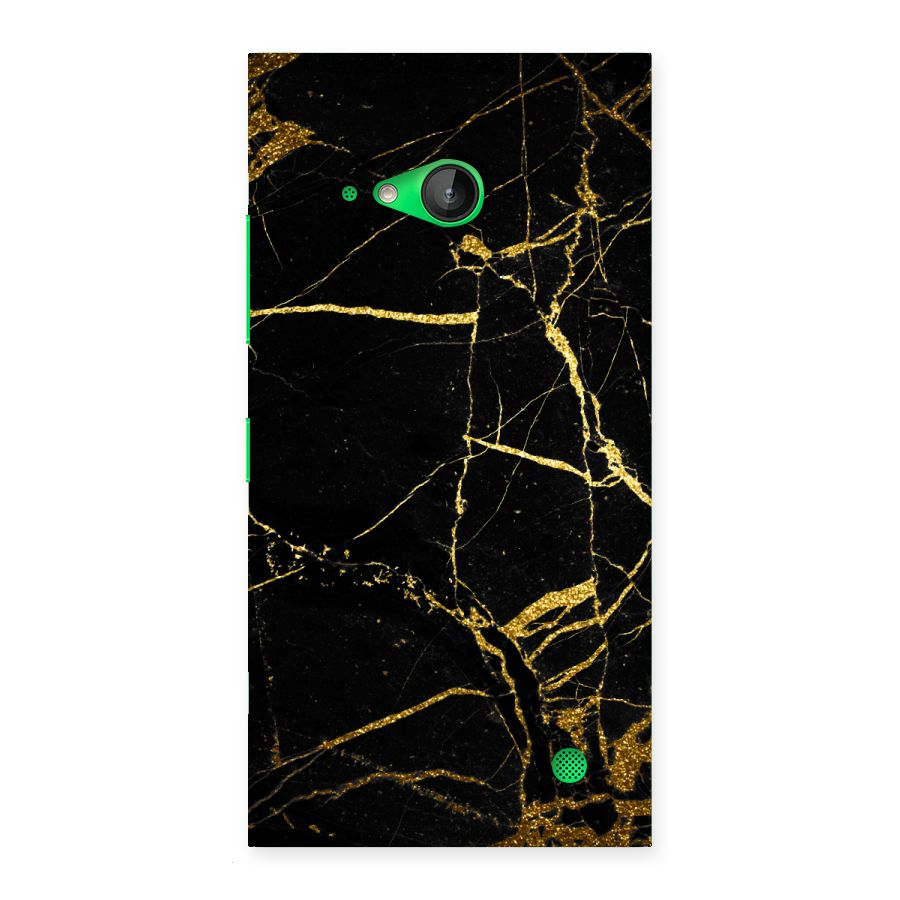 Black And Gold Design Back Case for Lumia 730