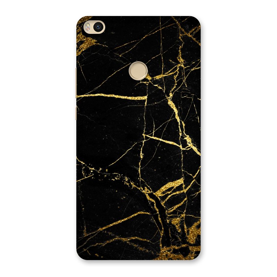 Black And Gold Design Back Case for Mi Max 2