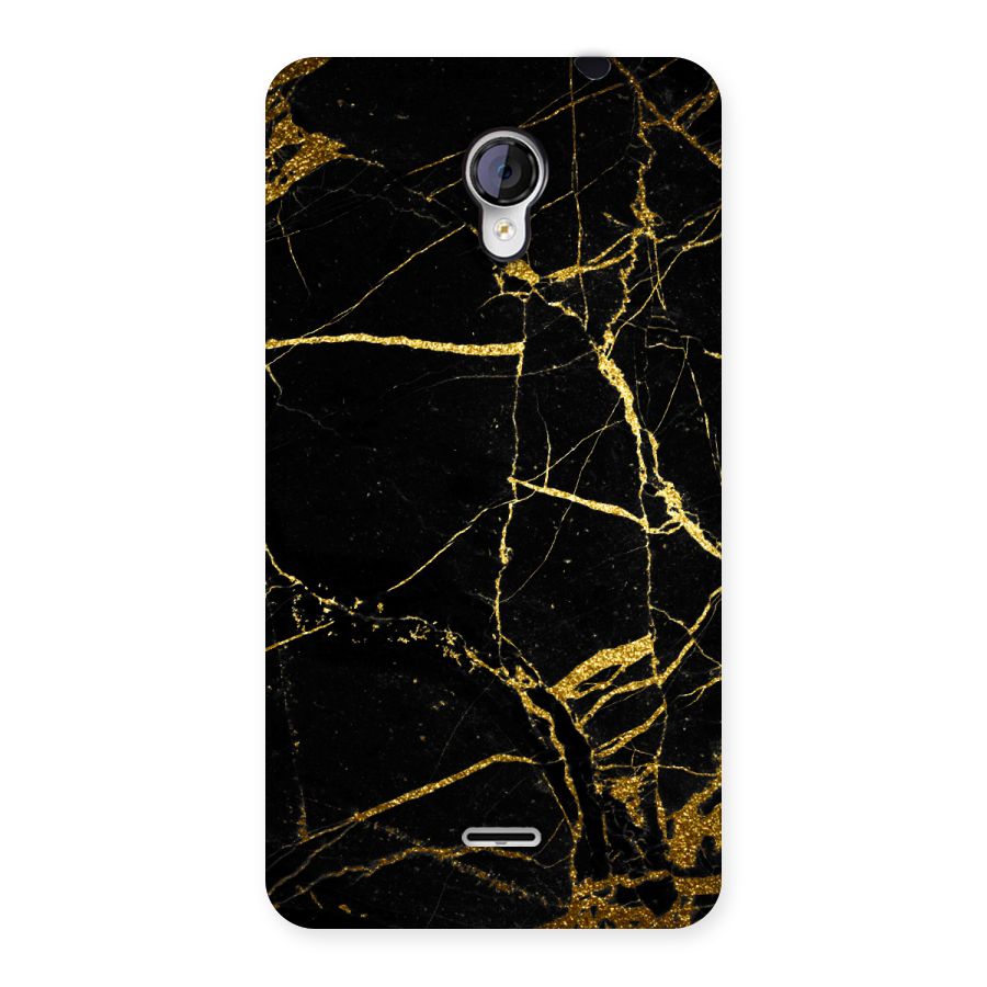 Black And Gold Design Back Case for Micromax Unite 2 A106