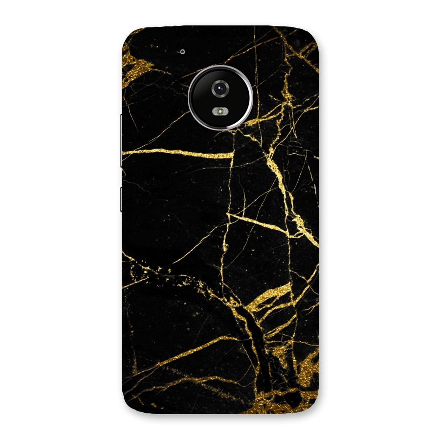 Black And Gold Design Back Case for Moto G5