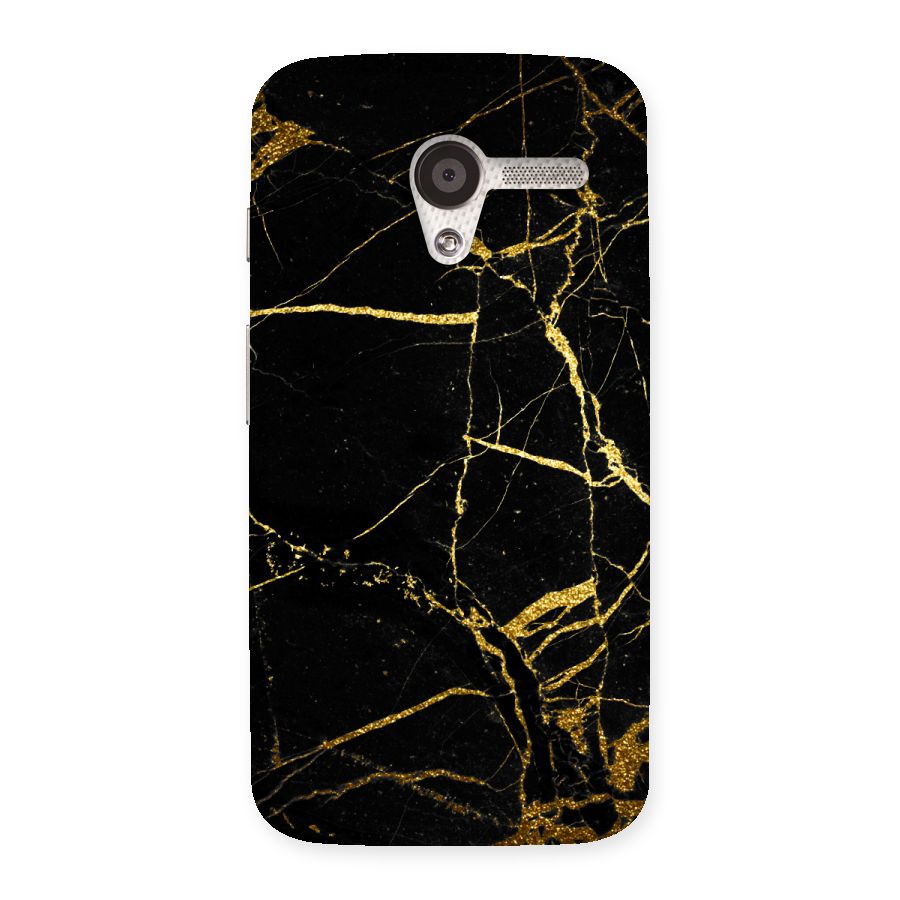 Black And Gold Design Back Case for Moto X