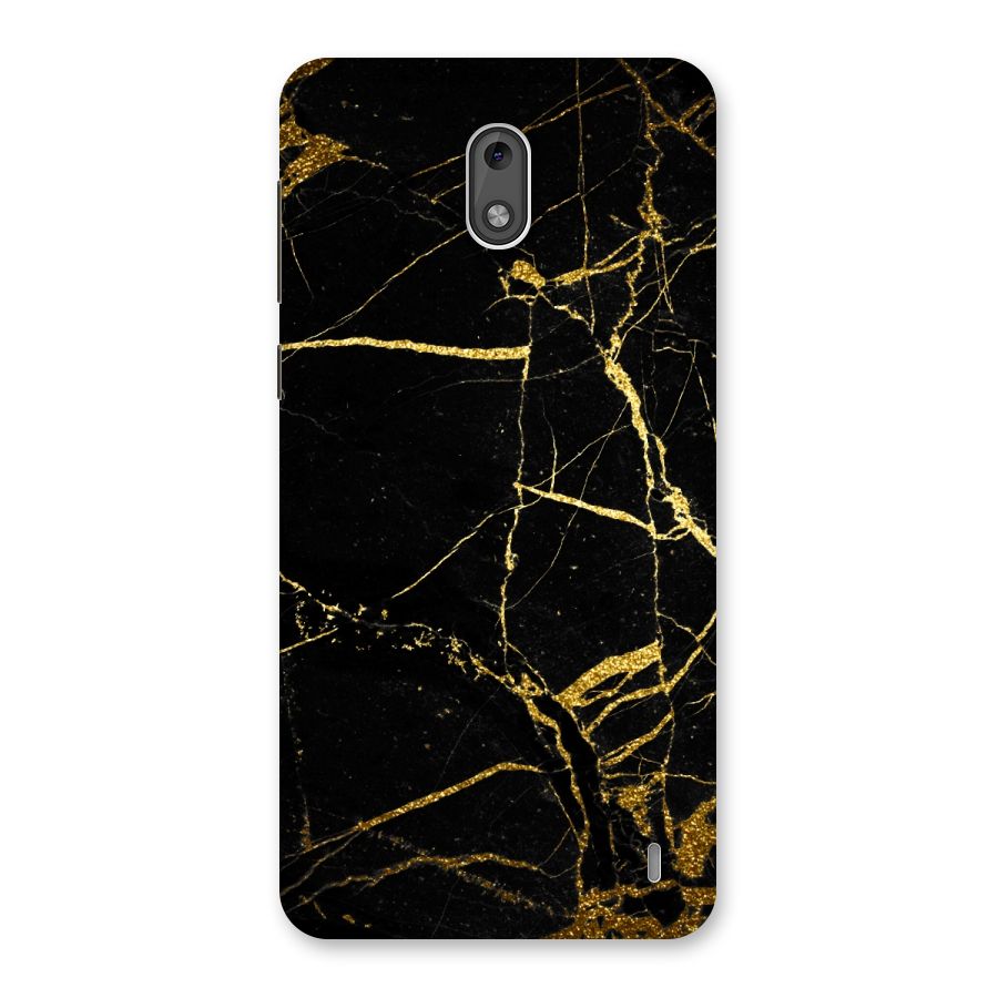 Black And Gold Design Back Case for Nokia 2